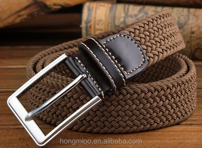 Mens Colorful Fashion Fabric Golf Belts Elastic Belt - Buy Elastic Belt ...