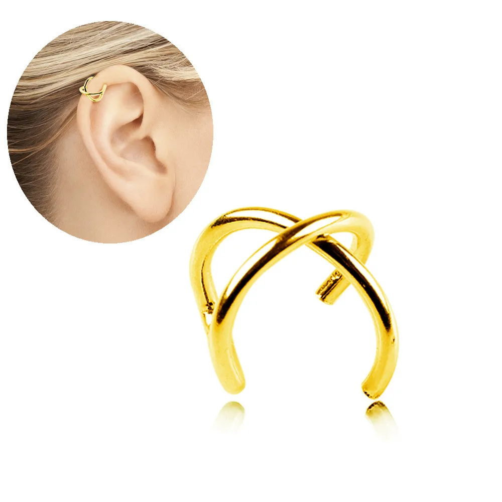 Золотые кольца для ушей