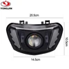 Motorcycle LED Headlight Assembly with white halo ring for Y-amaha JOG