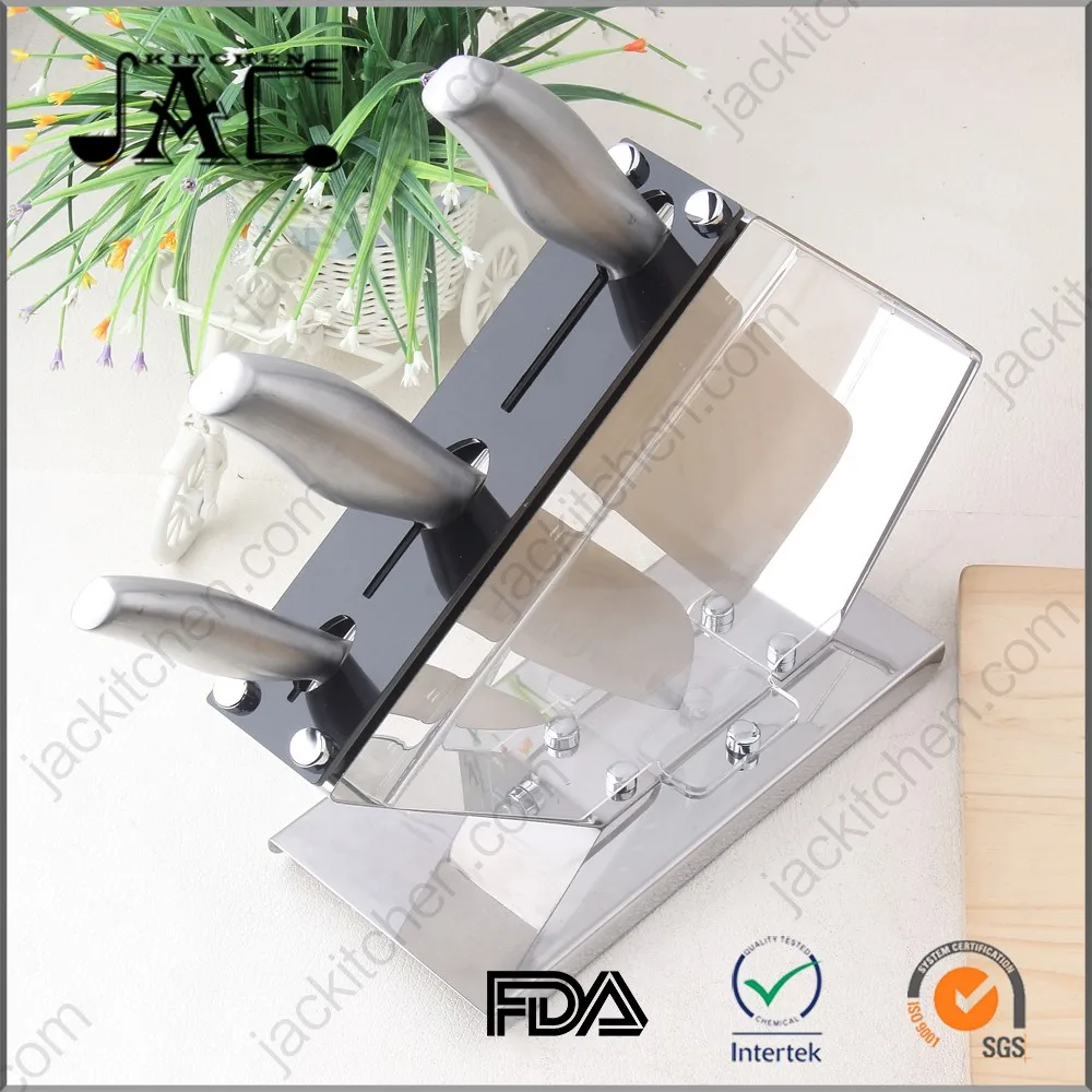 Royalty Line Stainless Steel Knife Set with Acrylic Stand
