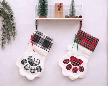 格子縞のクリスマスギフトバッグペット犬猫足ストッキング靴下クリスマスツリーの装飾品クリスマスの靴下靴下 Buy クリスマスストッキング 靴下 クリスマスストッキング靴下犬 クリスマスストッキング靴下足 Product On Alibaba Com