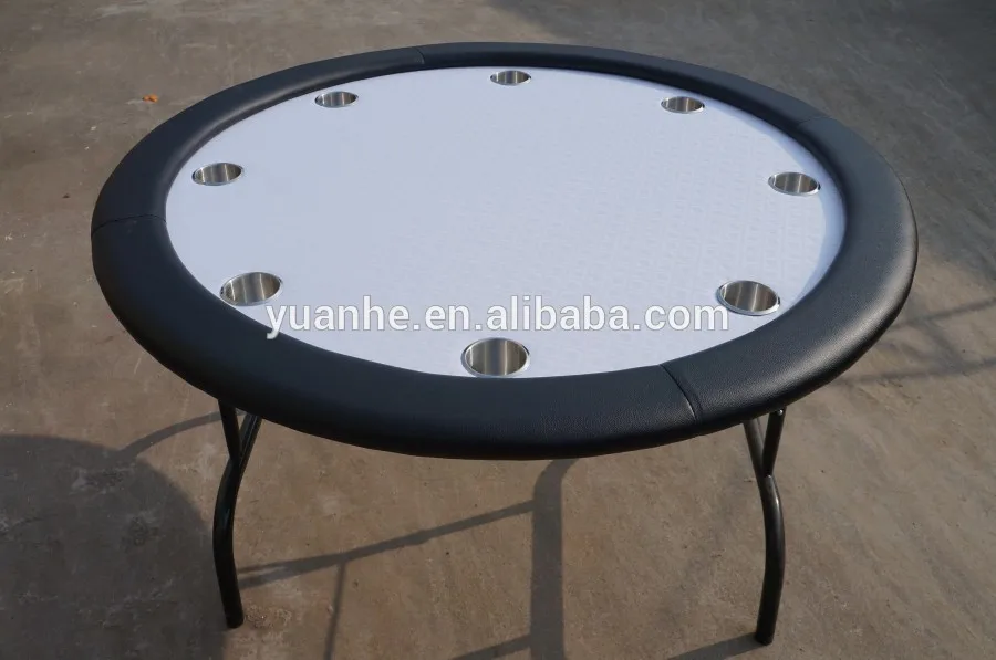 48 Inch 8 Person Round Folding Round Wholesale Poker Table With 8
