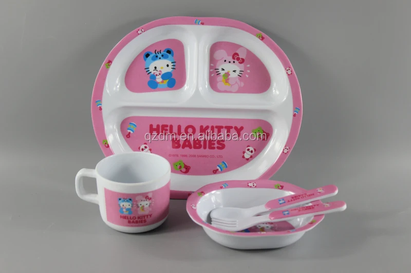 Foodgarde Kids dinner set baby Tableware For Girl