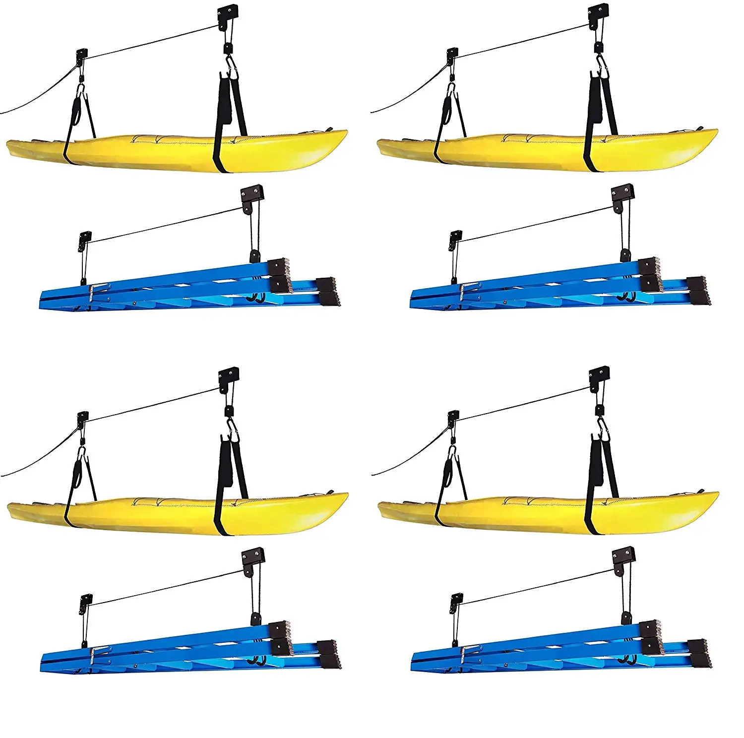 Sports Outdoors Rad Sportz Kayak Hoist Quality Garage Storage