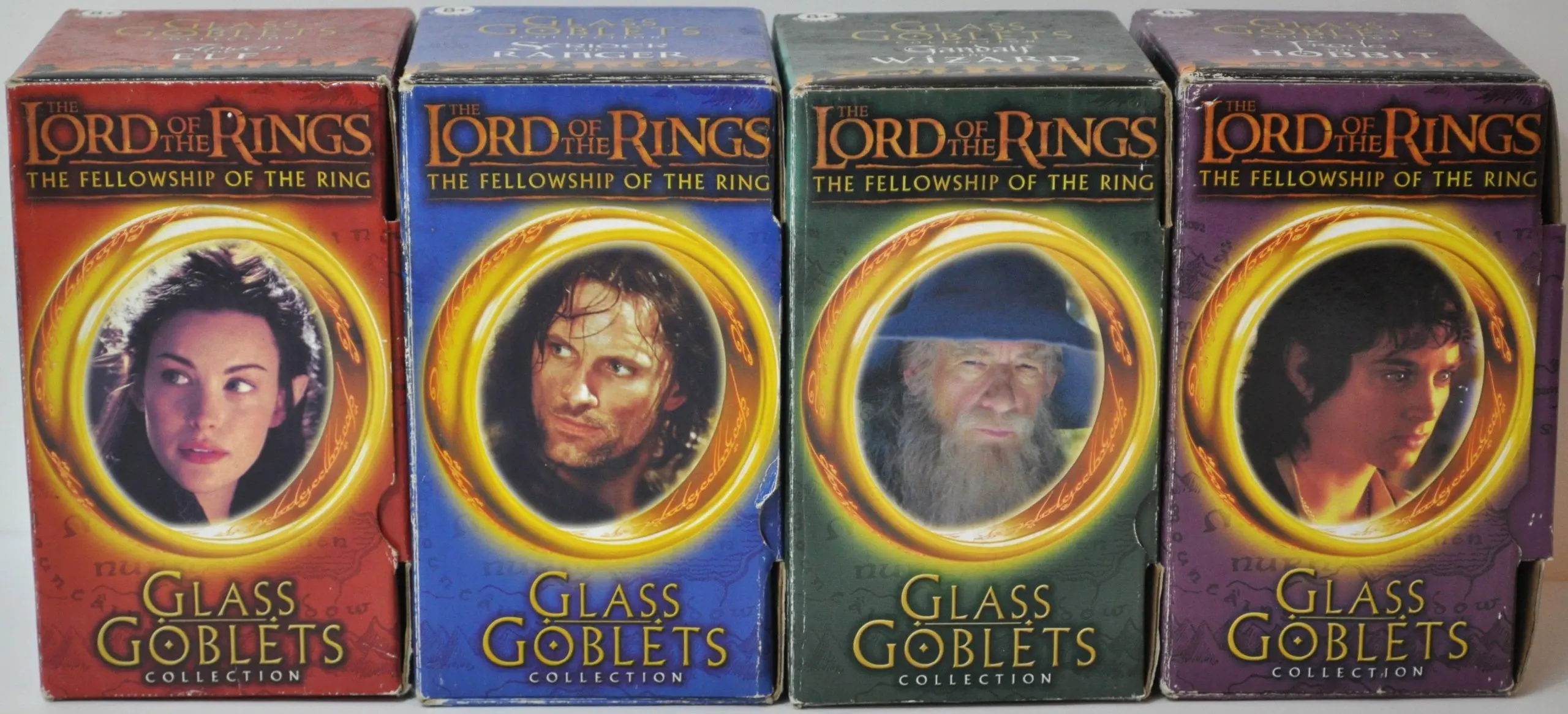 74.98. Lord of the Rings Complete Glass Goblet Collection (Burger King). 