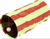Collapsible Striped Pet Cat Tunnel with a Ball