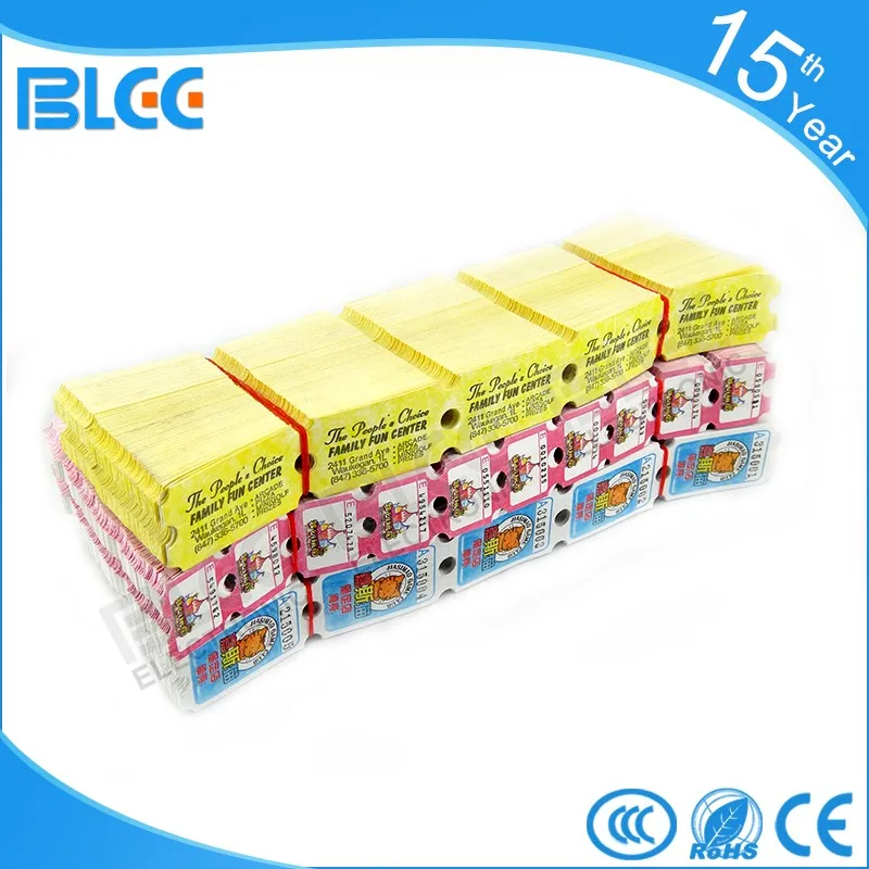 hot sale arcade tickets made in china arcade redemption