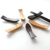wood fish shape washable and endurable wooden chopsticks holder