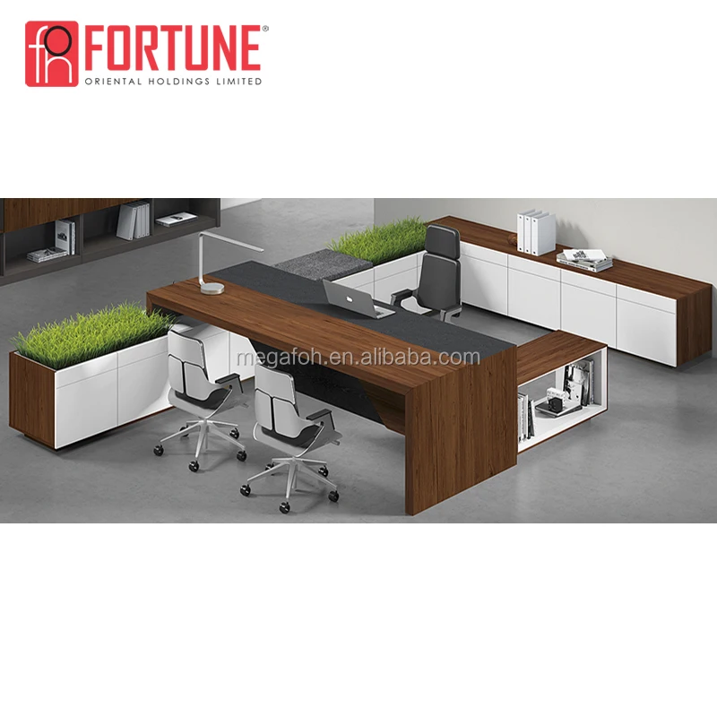 Modern Modular Desk Systems Gray Office Computer Desk With