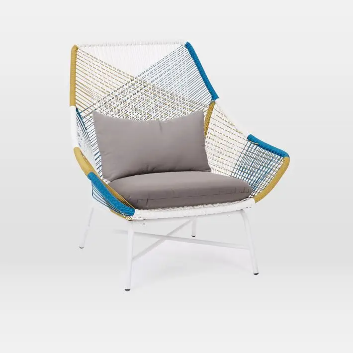 Modern lounge chair with ottoman