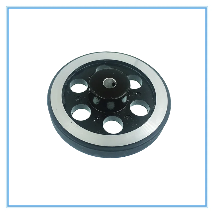 Rotary Encoder Wheel Perimeter 200mm Metal Aluminium Od 63.7mm Bore 6mm