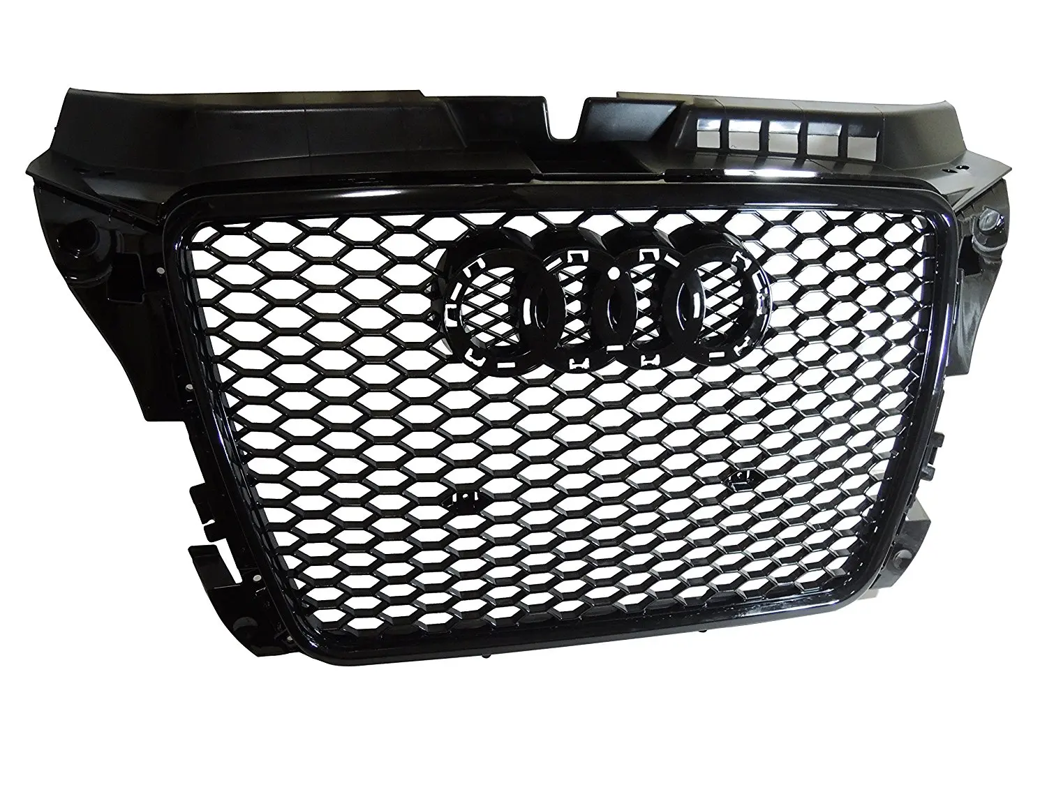 Buy Rs4 Style Honeycomb Hex Gloss Black Mesh Front Grill