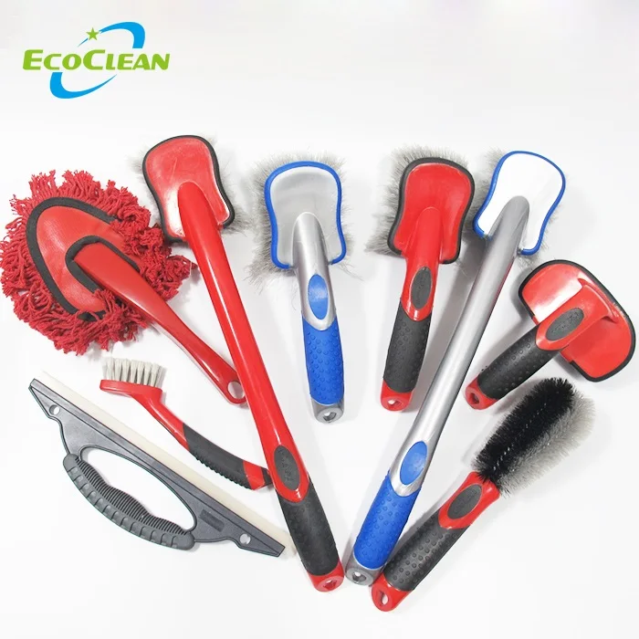 Ecoclean Long Handle Auto Car Care Brush Set,Car Washing Brush,Car