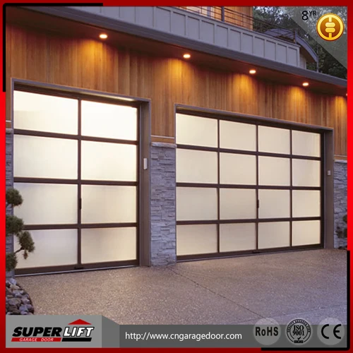 Sectional Aluminum Alloy Glass Garage Door Price - Buy Aluminum Garage ...