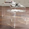 Clear Acrylic Coffee Table And Dining Furniture,Small Perspex Furniture,Plastic End Table