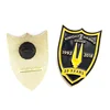 High quality new style gold plated knight hawks soft enamel custom made lapel pin metal badge