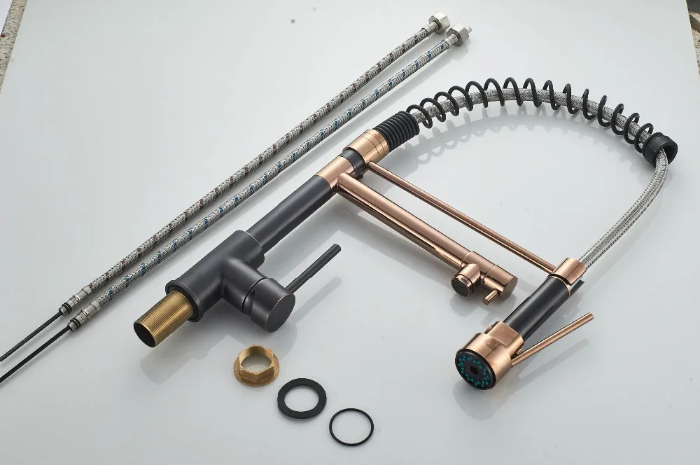 Luxury Rose Gold Orb Tap Watermark Pull Down Kitchen Faucet Buy