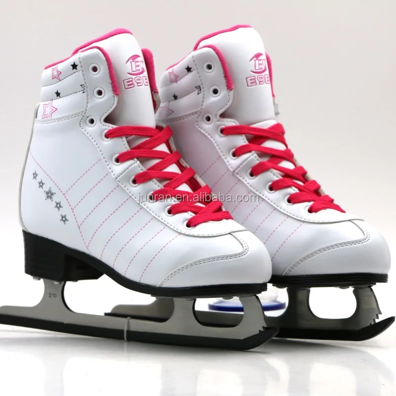 Black Figure Ice Skates For Women Stainless Steel Blade Manufacture