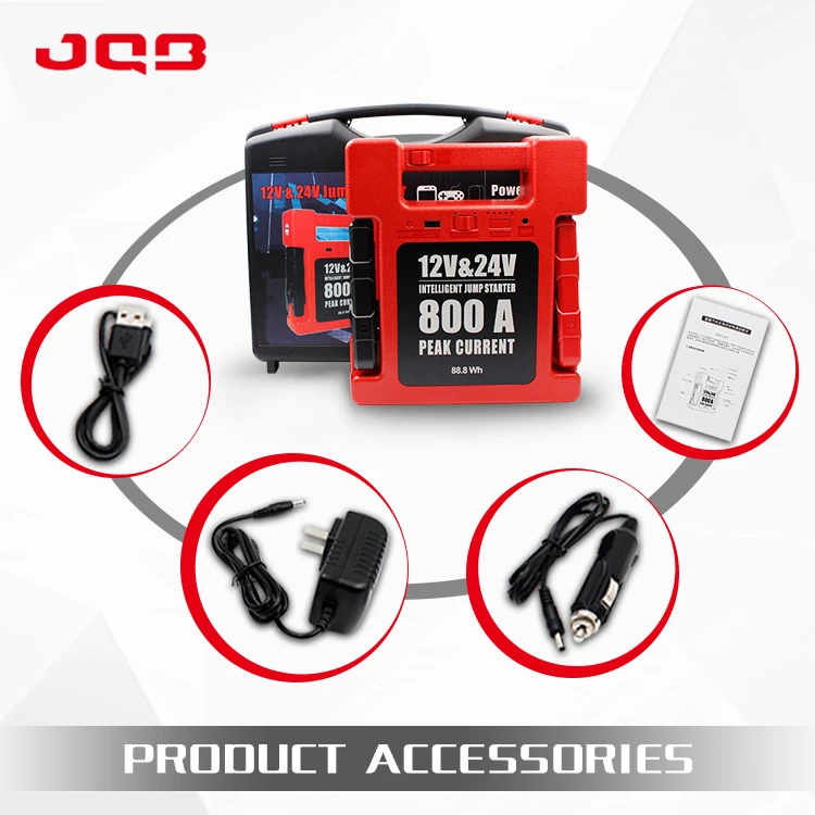 24000mah 12v/24v 800a Jump Starter For 4.0l Diesel 6.0l Gasoline 24t Truck Buy 4.0 L Diesel
