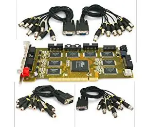 32 CH DVR Video Card, LifePhone 240 Fps Hight Resolution Capture PCI DVR Card 32CH DVR Card BNC 32 Channels 8 CH Audio (TW6805 Chip)