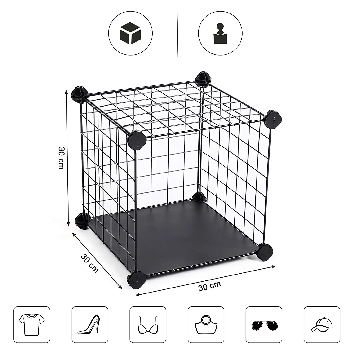 Metal Wire Storage Cube 3tier 12cube Closet And Modular