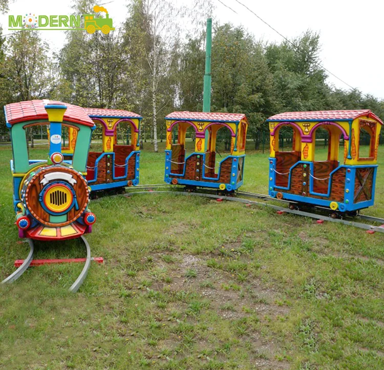 Hot sale amusement park mini kids electric track train ride