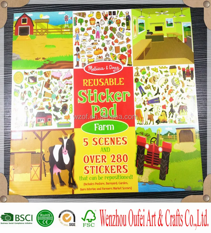 CUSTOM Reusable Sticker Books