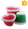 FDA LFGB Waterproof Colorfully Silicone Foldable Ice Heart-Shaped Water Beer Bucket