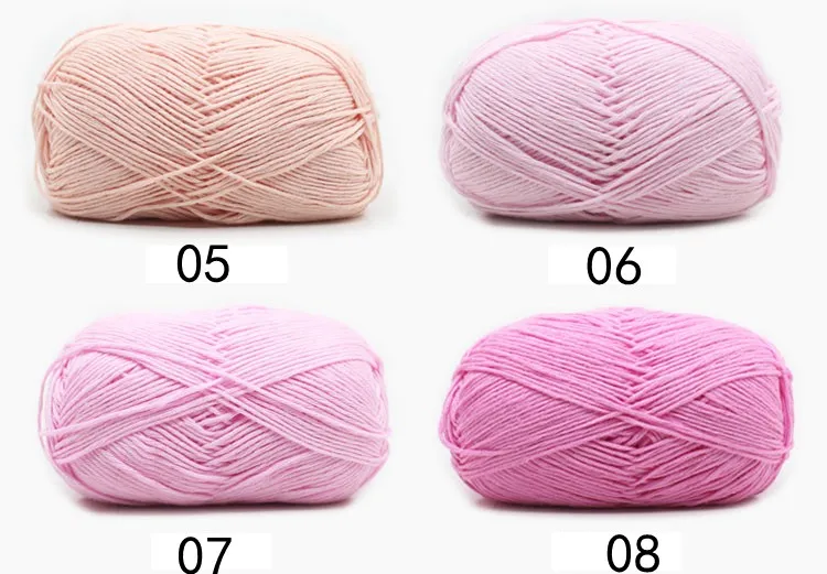 Amazon Customized 50g 8ply 100 Milk Cotton Baby Knitting Yarn Buy