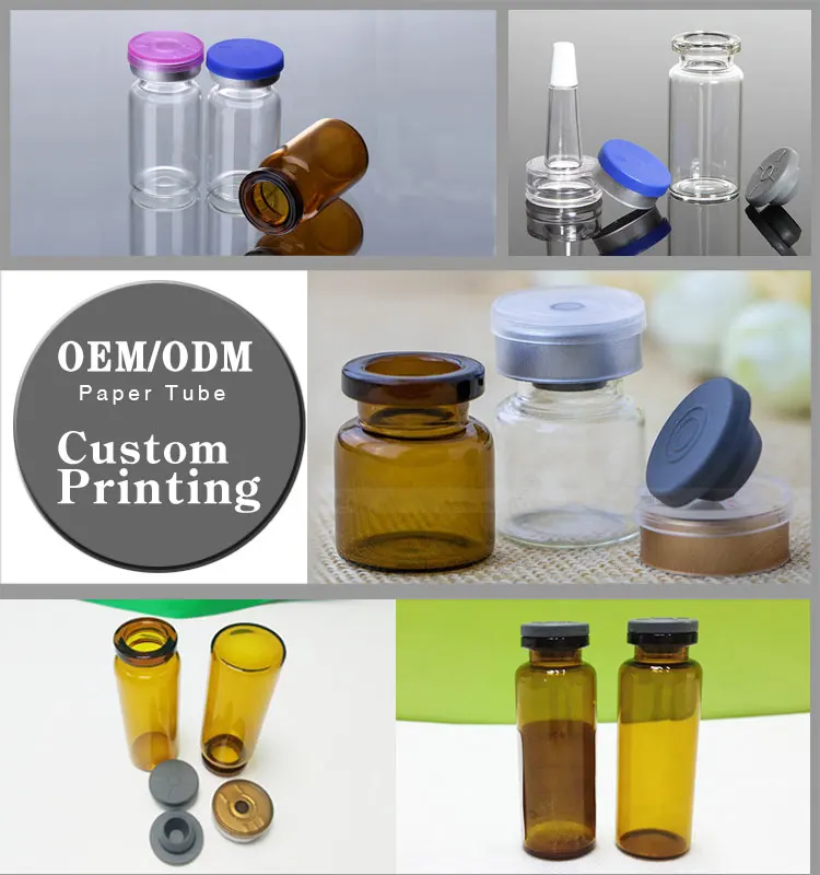 high end kraft paper vial box pharmacy cosmetic  steroids 10ml vial box