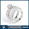 factory wholesale prong setting 925 silver twins diamond rings