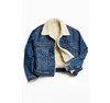 Wholesale Faux Fur Flat Collar All Match Denim Thicken Coat