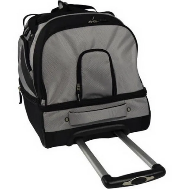 Custom brand 30 inch drop bottom wheeled duffel bag business man travel trolley rolling tool duffle bag