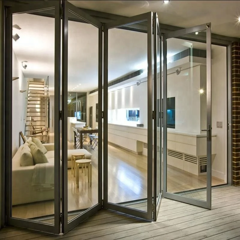 Wholesale Folding Glass Garage Doors Interior Partition Frameless