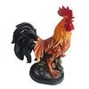 Antique style home decorative colorful statues resin rooster