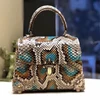 Luxury Exotic Skin Bags Genuine Python Leather Handbag for Women's Python Handbag