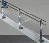 interior side mount stair stainless steel post cable railing