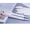 Low Price Wholesale Ballpoint Pen Customized Logo Sublimation Blank White Pen