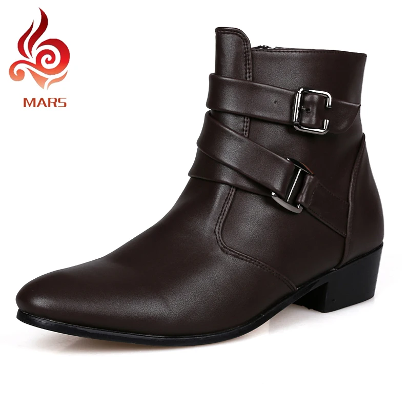 2016 Men Boots Leather Winter Boots Men Waterproof Warm