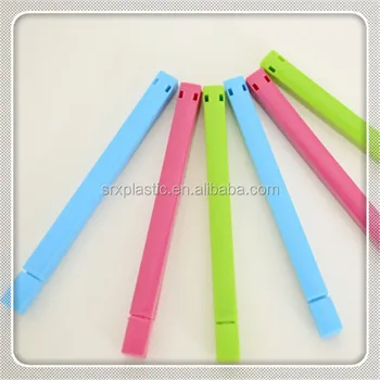 China Factory Custom Colorful Bread Bag Clip Plastic Food Storage Chip Clips