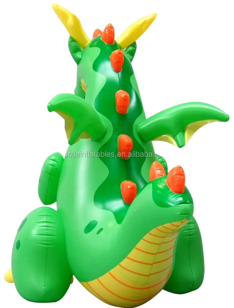 inflatable green dragon