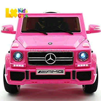 pink mercedes electric car