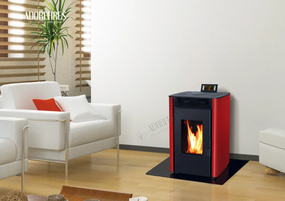 Cheap Auto Feeding 7 Kw Wood Burning Pellet Stove For Small Room - Buy
