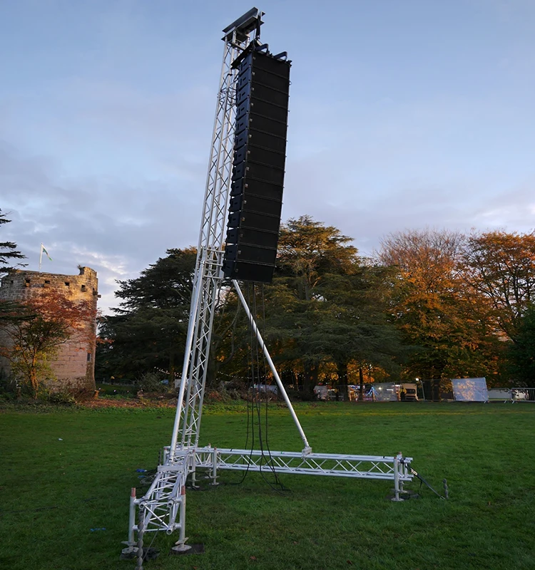 High Quality Mobile Stage Line Array Stand Load Bearing 270 Kg 8 Meters