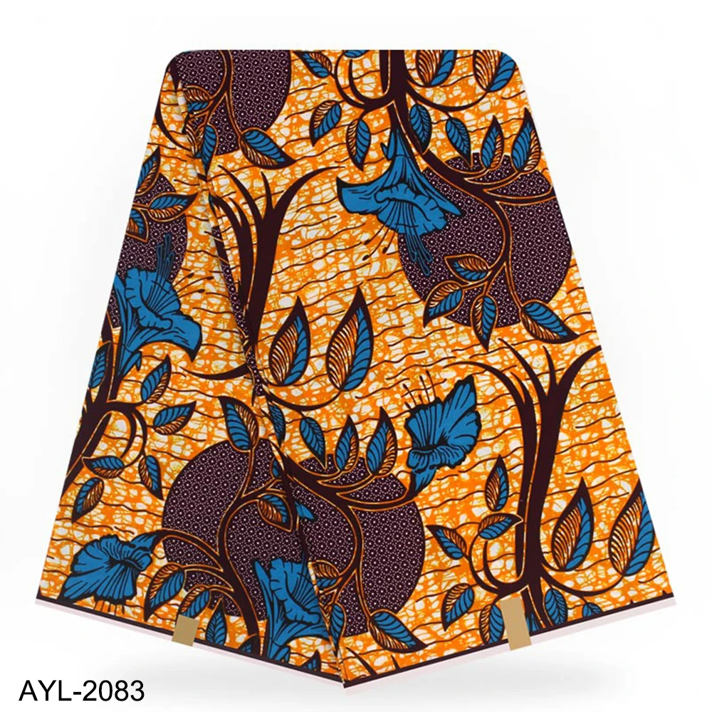 Wholesale 100% Cotton Visco Wax Print Fabric Real Ghana Wax African Wax ...