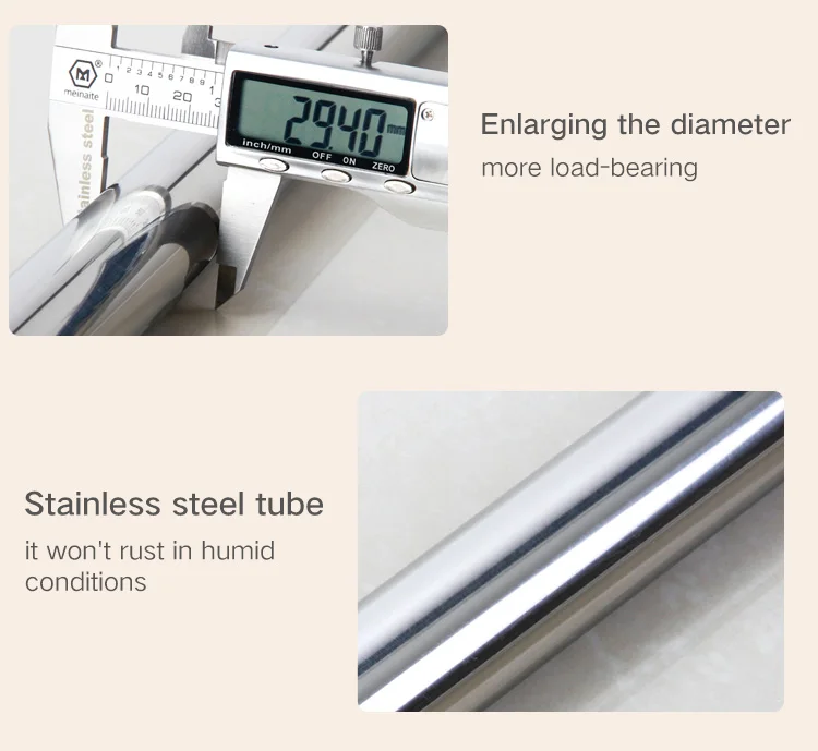 Swivel Adjustable Stainless Steel Shower Telescopic Curtain Rod With Plastic Covers Buy Shower