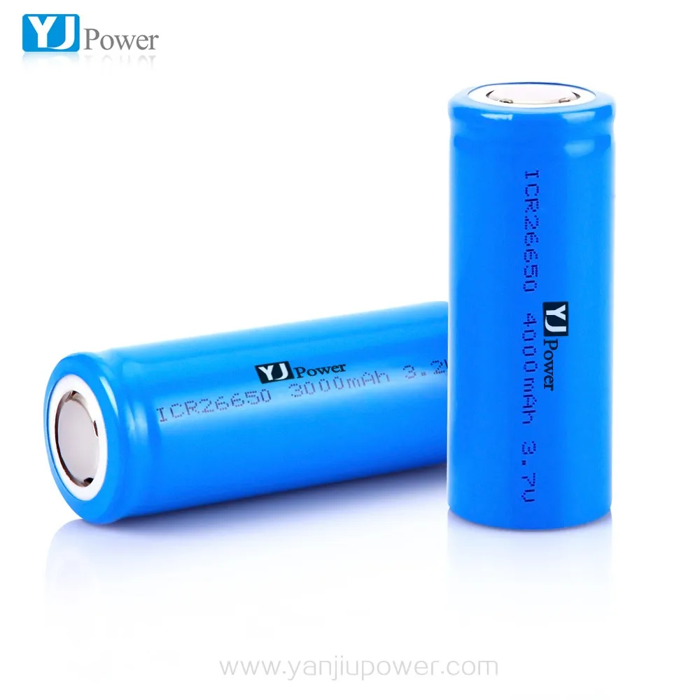 Cylindrical Lithium Polymer Battery 26650 3.2v 3000mah 3.7v 4000mah ...