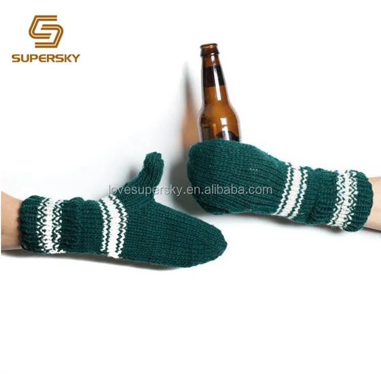 Beer Mitten Koozies Stocking Stuffer For Sports Fans Christmas Beer Can