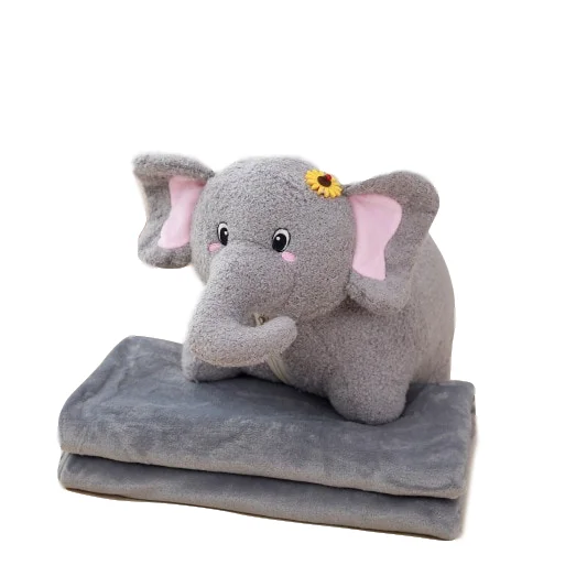 elephant pillow with blanket