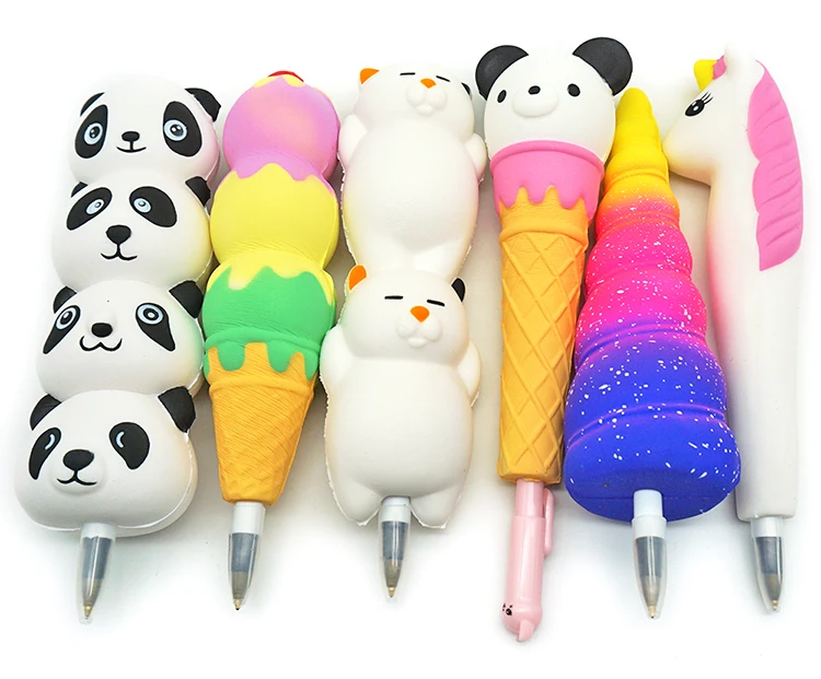 Kids Classroom Pens Holders Grip Slow Rising Scented Squishyies Pencil ...